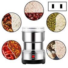 Daisheng Medicinal Material Grinder Powder Machine Household Small  Stainless Steel Grinder, Specification:CN Plug(4 Leaf Blade)