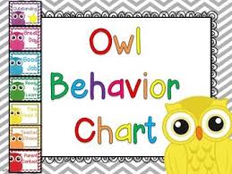 Chevron Owl Behavior Chart Owl Behavior Charts