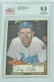 Nearly 40 years after his last major league season, pafko was astounded to learn that one of his 1952 topps trading cards had sold for $83,870 at an auction in washington. Lot Detail Andy Pafko 1952 Topps Card 1 Graded Bvg 6 5 Ex Mt