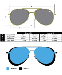 the general sunglasses ao frames only