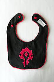 World Of Warcraft Horde Baby Bib Gaming Baby By Bittibottomdesigns 9 25 Nerdy Baby Nerd Baby Gamer Baby