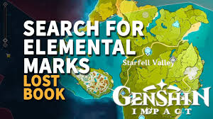 Search For Elemental Marks Genshin Impact Lost Book Youtube