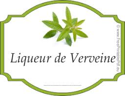 Etiquettes Pour Liqueur De Verveine Gratuites Gratuit Pdf Imprimable Liqueur De Verveine Liqueur Verveine