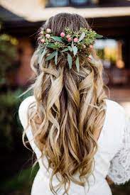 Boho Barn Wedding Bryant Mariyah Weddingbraids Wedding Hairstyles For Long Hair Fall Wedding Hairstyles Flowers In Hair