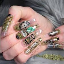 150 Matte Black Coffin Nail Ideas Trend In Cool 2019 08 Homeinspirationss Com 420 Nails Pretty Acrylic Nails Long Acrylic Nails