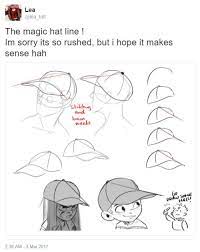 Help Me Draw Via Lea Hirt On Twitter Drawing Tutorial Cap Drawing Drawings