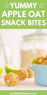 Healthy Apple Oat No Bake Bites Recipe Snacks Healthy Snacks Easy Baby Food Recipes