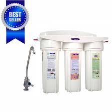 triple undersink water filter with