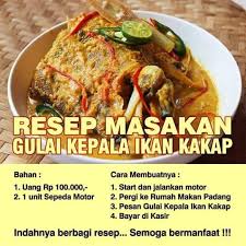 Loncat ke navigasi loncat ke pencarian. Nining Meida Resep Masakan Gulai Kepala Ikan Kakap Ala Facebook