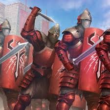 In Scarlet Citadel The Ophirean Knights Wear Gilded Armor An Extravagance That Hints At The Prosperity Of Th Fantasy Armor Fantasy Warrior Medieval Fantasy
