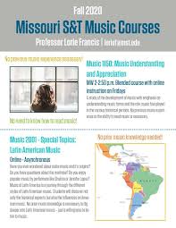 • proceed at your own pace. Missouri S T Econnection Music Appreciation And Latin American Music Courses Offered