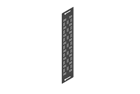 This bracket must be used with a knee or pony wall or inside a cabinet reinforced with a 2x6. Standard Wall Mount Cabinet Cable Lashing Bracket Chatsworth Products