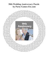 50th wedding anniversary party games