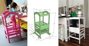 Helper tower, toddler kitchen step stool, learning stool, toddler safety stool. How To Make Little Helper Tower Diy Crafts Handimania
