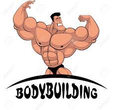 Vector Illustration Cartoon Bodybuilder Shows Muscles At The Bodybuilding Cartoon Character Design Cartoon