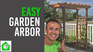 I decided to build a simple little arch and it turned out to be super cute. How To Install A Garden Arbor Youtube