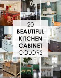 20 beautiful kitchen cabinet colors
