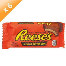 Lot De 6 Reese S 2 Cups Au Beurre De Cacahuetes 42 G Beurre De Cacahuetes Cacahuetes Chocolate Bonbon