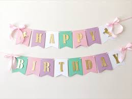 Birthday Banner With Picture Unicorn Birthday Banner Unicorn Girl 1st Birthday Decorations Etsy Diy Birthday Banner 1st Birthday Decorations Girl Birthday Decorations