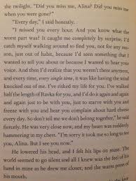 When i get the breakdown through with the audition, i saw 'fantasy series and epic adventure'. Shadow And Bone Mal Bones Quotes The Grisha Trilogy Book Quotes