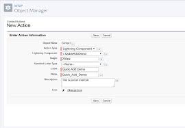 How To Add Lightning Component As A Quick Action Or Lightning Action