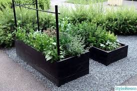Garden Boxes In Gravel Modern Garten Garten Hochbeet Garten Pflanzen