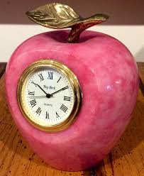 Find paperweights at staples and shop by desired features and customer ratings. Vintage Bey Berk Pink Stone Apple Shaped Paperweight Clock Etsy Pink Stone Apple Decorations Pink Apple