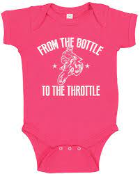 Buy Motocross From The Bottle To The Throttle Dirt Bike Baby Bodysuit Toddler T Shirt For Future Rider Online In Turkey B07ywpt9fk