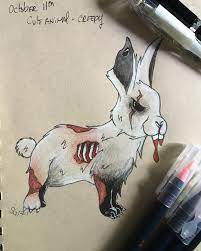 Maybe you would like to learn more about one of these? Inktober Day 11 Cute Animal But Creepy By Samiirawr On Deviantart