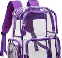 Vorspack Mochila transparente resistente - Mochila transparente con  múltiples bolsillos bolsa transparente para viajes de seguridad en el  trabajo ...