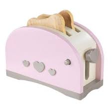 Pink Wooden Toy Toaster To Match Her Pink Wooden Toy Kitchen Retro Toaster Kidkraft Wooden Toy Kitchen