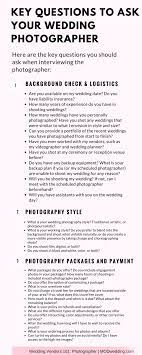 + do you offer wedding books? Key Questions To Ask Your Wedding Photographer Before You Book It Modwedding Wedding Photography List Wedding Photographers Wedding Checklist Timeline Planners