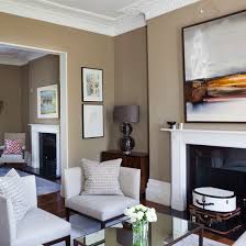 Double Living Room With White Sofa Traditional Living Room Ideal Home Taupe Living Room Taupe Walls Living Room Living Room Color