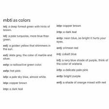 I Got My Favorite Color Yeeeee Mbti Myers Briggs Type Intj Personality