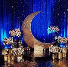 Star Theme Wedding Ceremony Starry Night Prom Star Themed Wedding Starry Night Wedding Theme