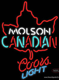 Coors Light Neon Molson Leaf Hockey Handmade Art Neon Sign 7 In 2020 Neon Signs Neon Sign Art Neon