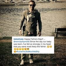 That was the biggest thing to me. When Blake Lively Posted This Adorable Instagram Of Ryan Reynolds And Their Baby Ryan Reynolds Funny Ryan Reynolds Funny Fails
