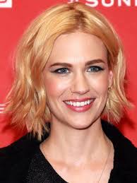 Medium hairstyles for men's are in trends now days. January Jone S Bob Hairstyle And Bold Eyebrows