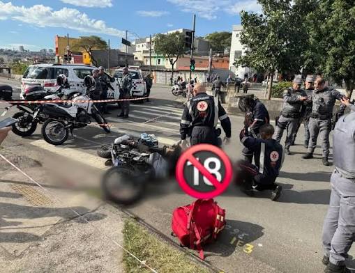 📍 Ocorrência em Andamento MDIP- 💀💥 Fato: Tentativa de roubo de  motocicleta seguida de confronto com a polícia e óbito. Data e Local:*  Ocorrido na Avenida das Nações, esquina com a Rua