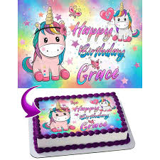 Unicorn cake ideas unicorn eyes, horn and ears molds #unicorncakes #unicornparty #putonapron. Inkuten Pony Unicorn Baby Edible Cake Image Topper Personalized Picture 1 4 Sheet 8 X10 5 Walmart Com Walmart Com