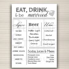Bar Menu For Wedding Reception Wedding Bar Idea By Redlinecs 15 00 Wedding Menu Wedding Reception Food Wedding Reception