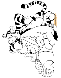 Tigger and eeyore coloring pages. Winnie The Pooh Mixed Group Coloring Pages 3 Disneyclips Com