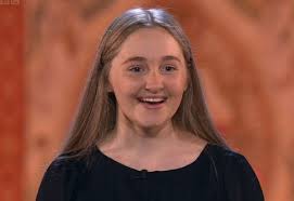 It was wonderful that Rebekah Devlin made the final of BBC Young Chorister  of the Year. She has a beautiful voice and I know her school and wider  community are incredibly proud
