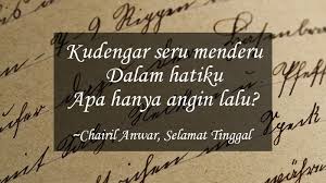 Puisi seringkali dijadikan salah satu cara untuk menuangkan isi perasaan atau pikiran penulis dalam sebuah bait dan irama tentang apa yang mereka rasakan, baik yang ditujukan untuk khalayak, seseorang atau curahan perasaan terima kasih kepada sang pencipta. 15 Puisi Karya Chairil Anwar Yang Sangat Menginspirasi Kepogaul