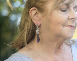 Boucles D'oreilles Art Déco Clous Clip