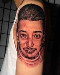 Another memorial portrait of my cousin’s pops 🙏 Swipe for reference ➡️,  Let’s do some more!, #DeLaLuz #Tattoo #Memorial #Portrait #ArmTattoo  #Realism #BlackAndGrey #TattooSleeve #Art #NowBooking ...