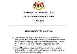 752), was passed by the united states congress on may 23, 2003 and signed into law by president george w. M Sians Donate Rm7 Million In 24 Hours To Reduce Rm1 Trillion National Debt Mothership Sg News From Singapore Asia And Around The World