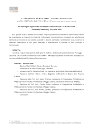 possibili modificazioni L'ARCHITETTURA CONTEMPORANEA