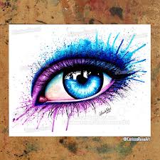 Eye Poster Tapestry Metal Print