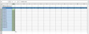 As well as tapping the. How To Create A Basic Attendance Sheet In Excel Microsoft Office Wonderhowto